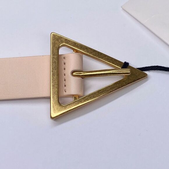 Bottega Veneta Triangle-Buckle Leather Belt size 80/32” main image 5